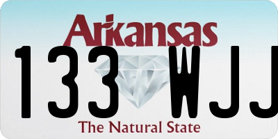 AR license plate 133WJJ