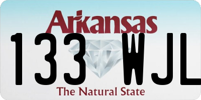 AR license plate 133WJL