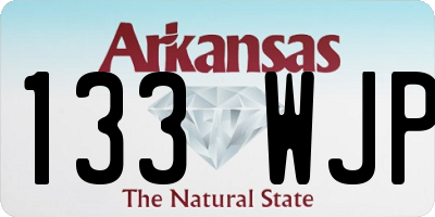 AR license plate 133WJP