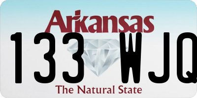 AR license plate 133WJQ