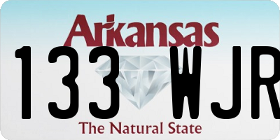 AR license plate 133WJR
