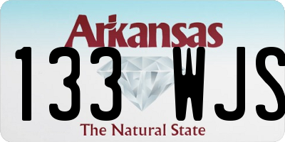 AR license plate 133WJS
