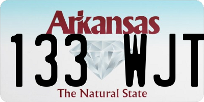 AR license plate 133WJT