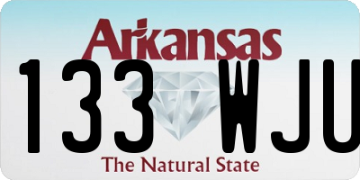 AR license plate 133WJU
