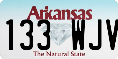 AR license plate 133WJV