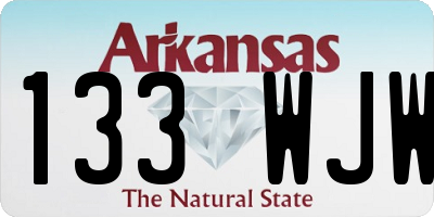 AR license plate 133WJW
