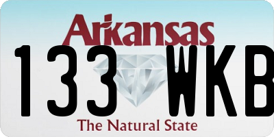 AR license plate 133WKB