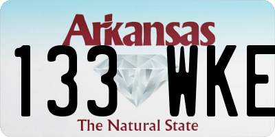 AR license plate 133WKE