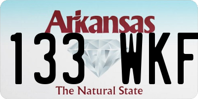 AR license plate 133WKF