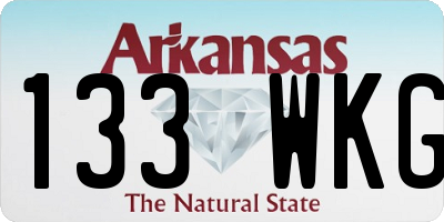 AR license plate 133WKG