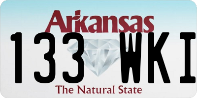 AR license plate 133WKI