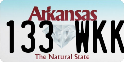 AR license plate 133WKK