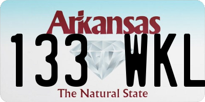 AR license plate 133WKL
