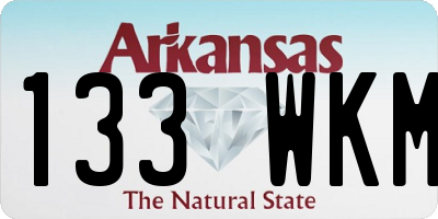 AR license plate 133WKM