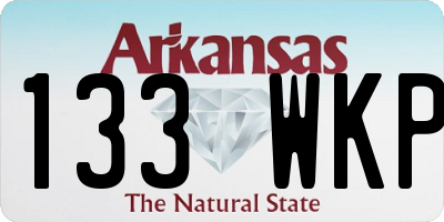 AR license plate 133WKP