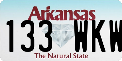 AR license plate 133WKW