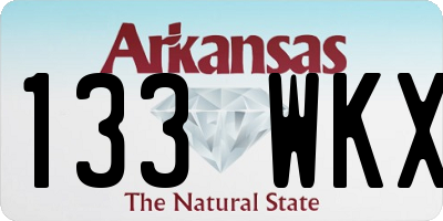 AR license plate 133WKX