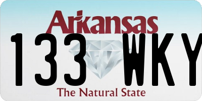 AR license plate 133WKY