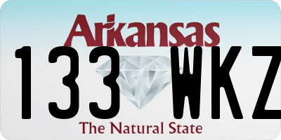 AR license plate 133WKZ
