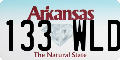 AR license plate 133WLD