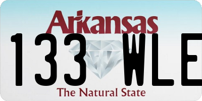 AR license plate 133WLE