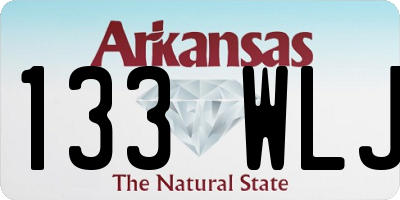 AR license plate 133WLJ