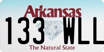 AR license plate 133WLL