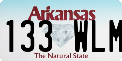 AR license plate 133WLM