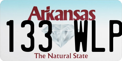 AR license plate 133WLP
