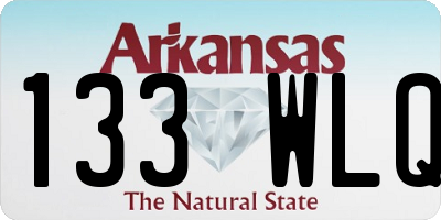 AR license plate 133WLQ