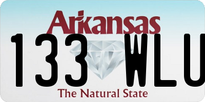 AR license plate 133WLU