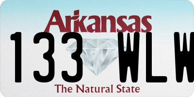 AR license plate 133WLW