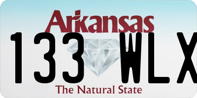 AR license plate 133WLX