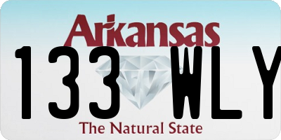 AR license plate 133WLY