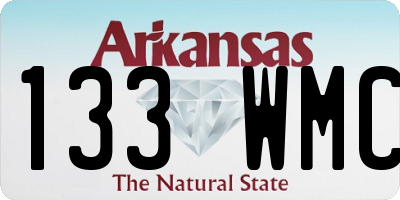 AR license plate 133WMC