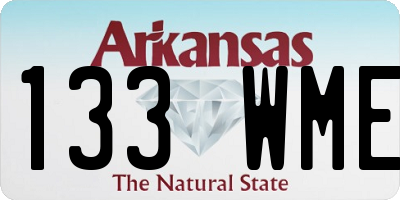 AR license plate 133WME