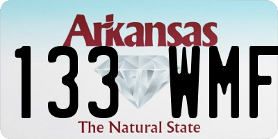 AR license plate 133WMF