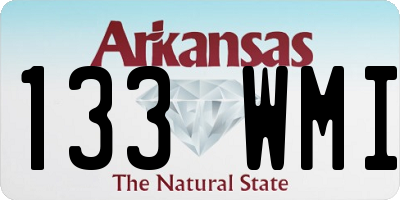 AR license plate 133WMI