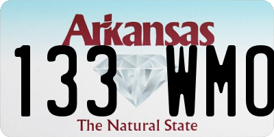 AR license plate 133WMO