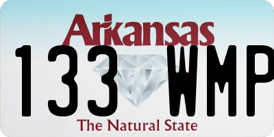 AR license plate 133WMP