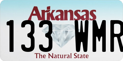 AR license plate 133WMR