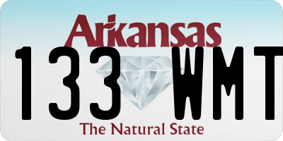 AR license plate 133WMT