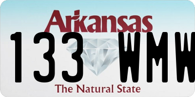 AR license plate 133WMW