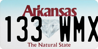 AR license plate 133WMX