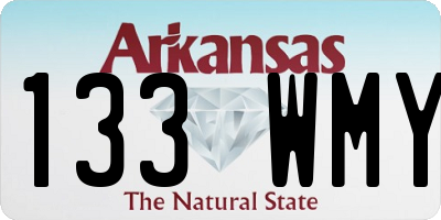 AR license plate 133WMY