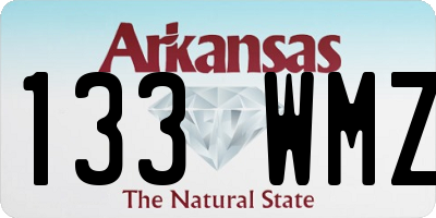 AR license plate 133WMZ
