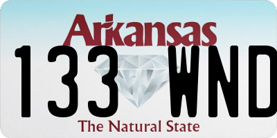 AR license plate 133WND