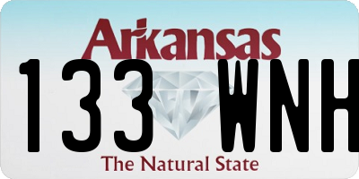 AR license plate 133WNH