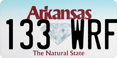 AR license plate 133WRF