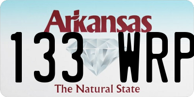 AR license plate 133WRP